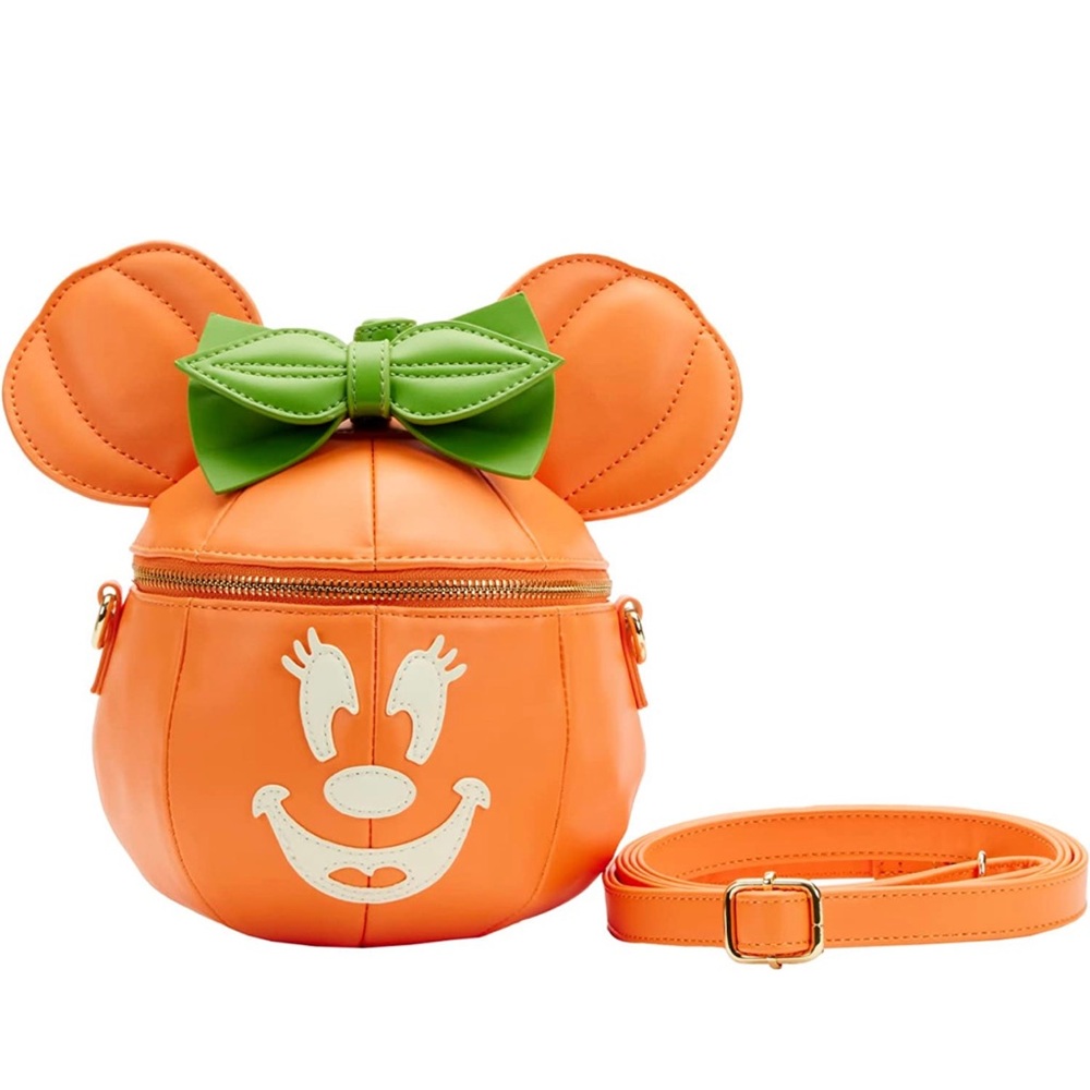 Loungefly Minnie Mouse Glow in the Dark Pumpkin Crossbody